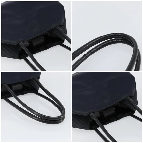 SAINT LAURENT Shoulder Bag Nylon Black Gold Auth yk19451 - Picture 16 of 16